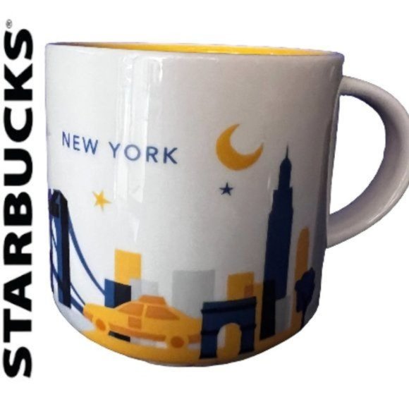 STARBUCKS You Are Here Collection NEW YORK City 14 oz Ceramic Mug